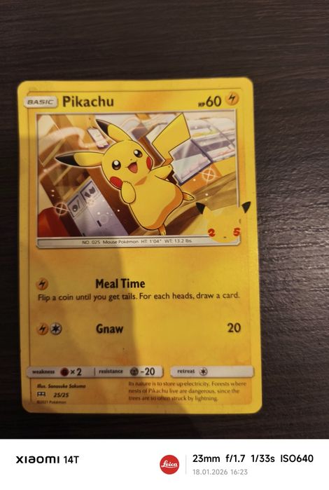Karta pokemon Pikachu