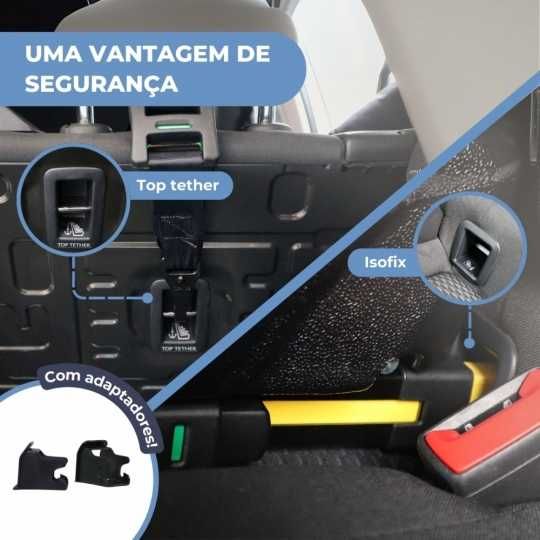 Cadeira auto, giratória 360º, Reclinável, 0-12 anos, cores Azul ou Preto