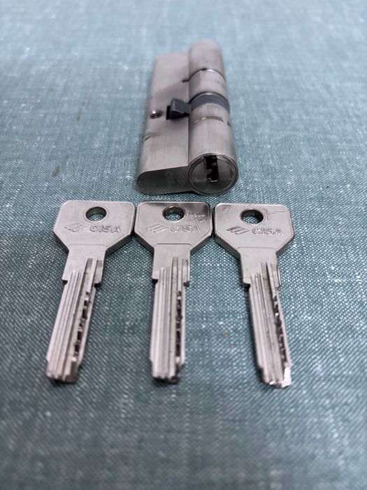 Canhão de Fechadura CISA com 3 Chaves