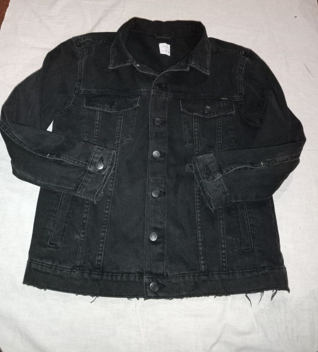 Чорна джинсова куртка ZARA Kids