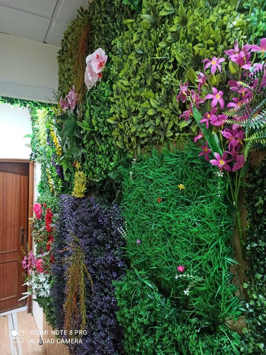 Jardim Vertical Artificial interior e exterior