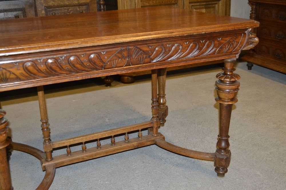 stół neorenesansowy .1900 . dąb