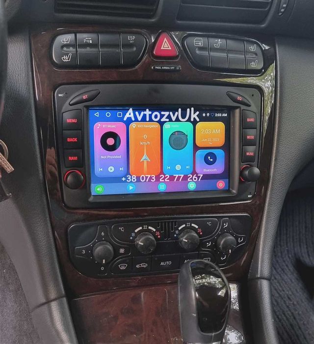 Магнитола Mercedes Benz VITO w209 w203 w463 2 дин CarPlay Android 15