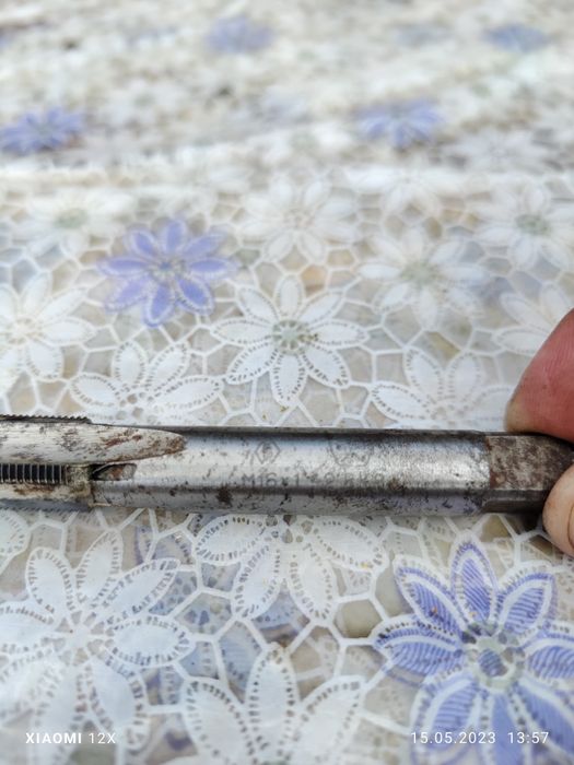 Метчик м16х1 твердосплавные гребенки