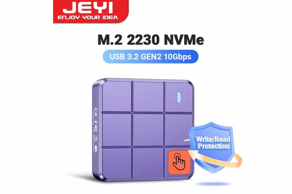 Зовнішній адаптер JEYI M.2 NVMe 2230 PCIe SSD to USB 3.2 з сенсором