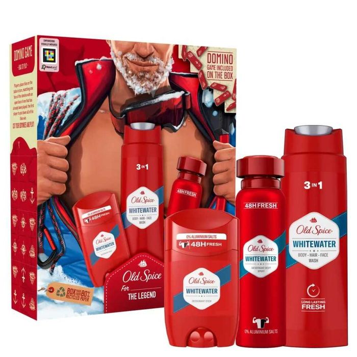 NOWY OLD SPICE zestaw prezentowy świąteczny WHITEWATER 3w1