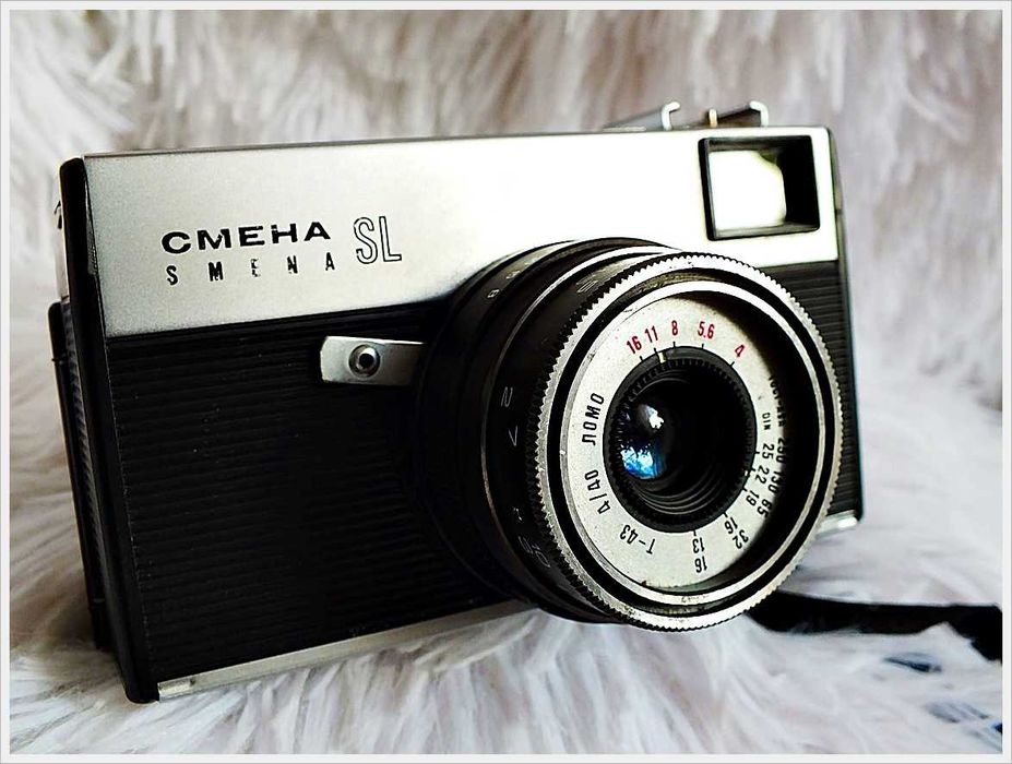 Smiena SL + pokrowiec Radziecki Aparat z lat 60-70' z CCCP