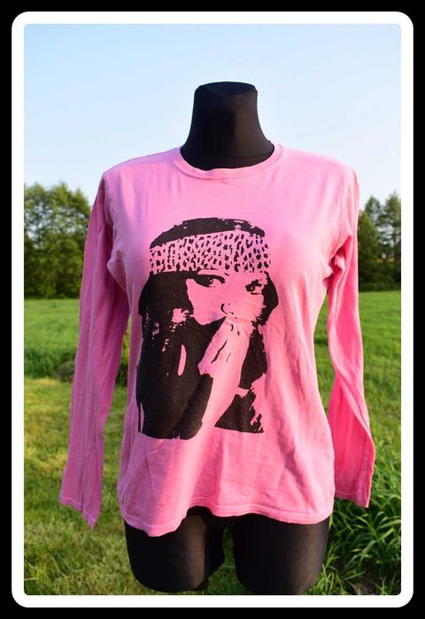 Różowa bluzka Gildan 40 L - 42 XL longsleeve