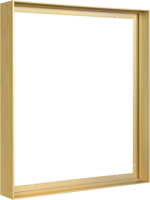 Ramka Floating Frame na Obraz 60 × 80 cm Złota Aluminiowa DIY