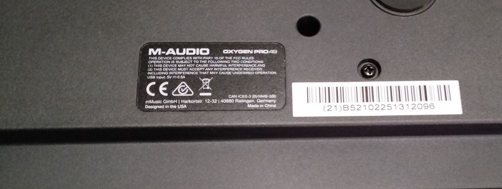 (pechincha) Teclado Midi 49 Teclas M Audio  Oxygen Pro 49