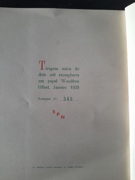 Livro Aldeias Portuguesas exemplar 545 Janeiro 1939