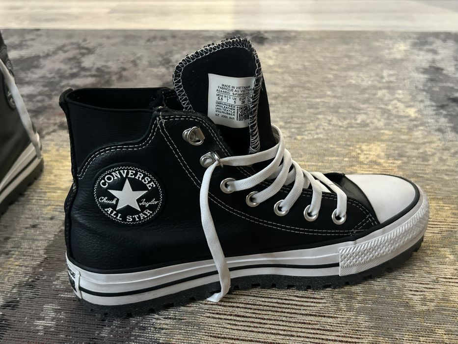 Кеды converce кожа зима