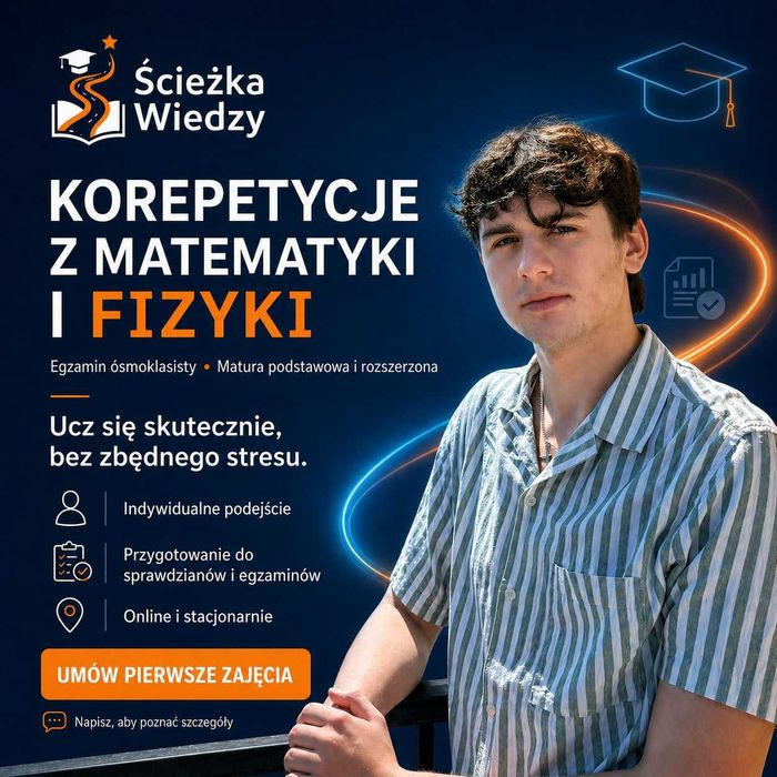 Korepetycje Matematyka Kraków | podstawówka/liceum | E8/matura