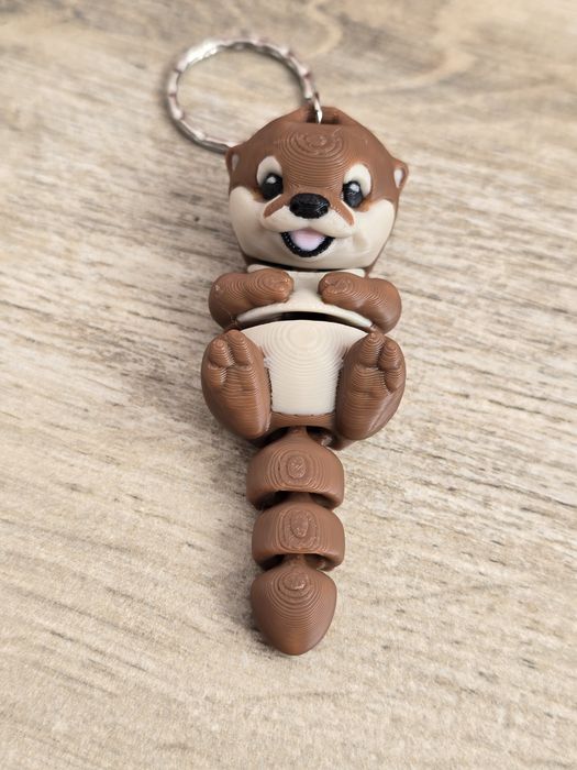 Breloczek Mała Wydra 3d - Brelok Druk3d fidget Keychain mixGadzet