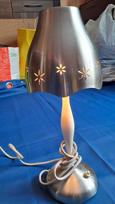 Lampka Nocna Ikea lata 90 chrom gwiazdy B0210