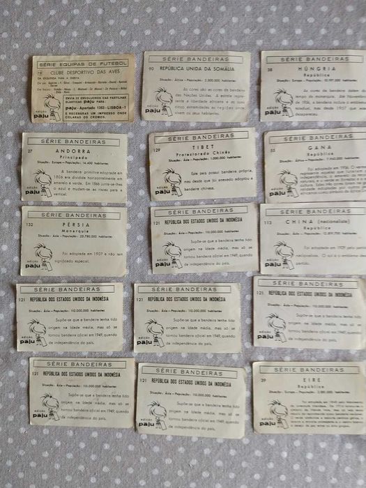 Lote cromos cartas pastilhas pirata e gorila