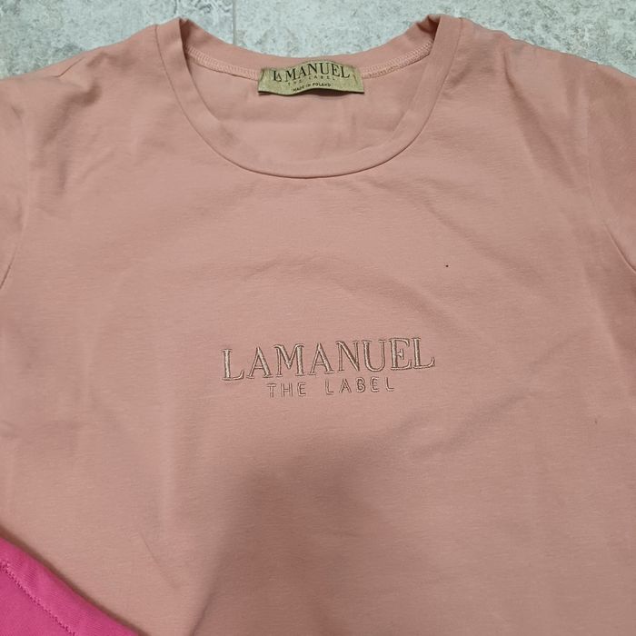 La manuell spodnie s i nowy tshirt
