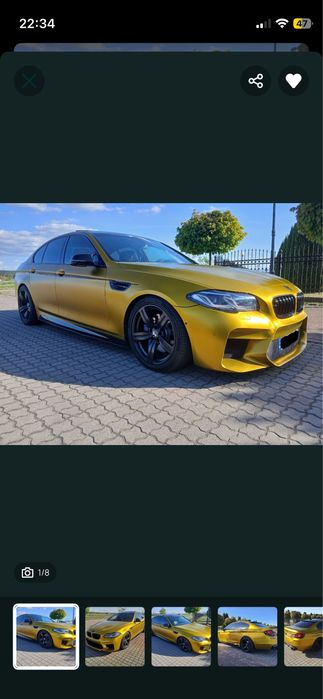 BMW 550i xDrive LCI 4.4 V8 Twin Turbo 449 KM | 109 000 km | 2015 | Kamera 360 | Wentylowane fotele