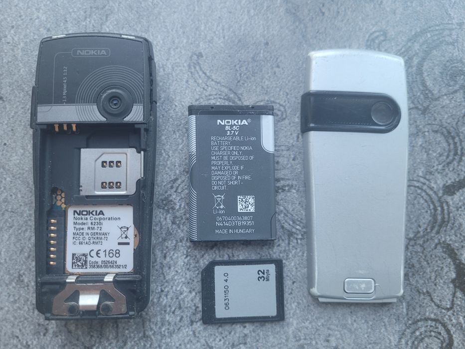 NOKIA 6230i RM-72 + karta pamięci 32 Mbyte bez sim Locka