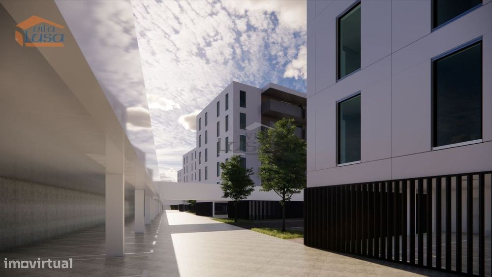 Apartamento T1 Novo varanda e lugar de garagem Vilar de Paraiso, Vi...