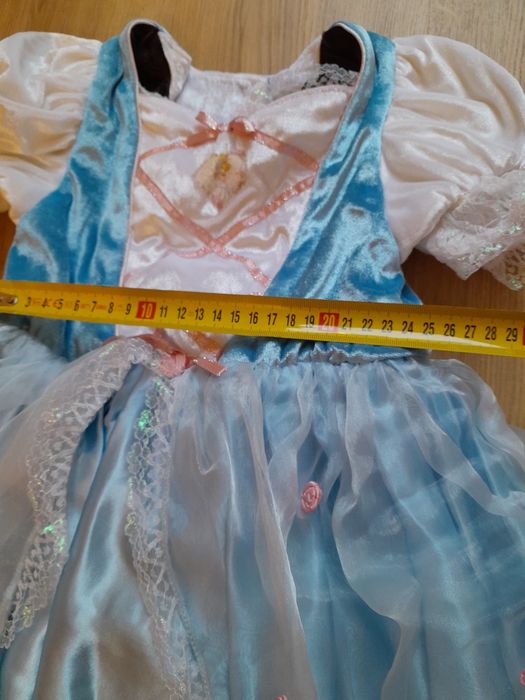 Kopciuszek strój kostium przebranie dwustronny 116 cm