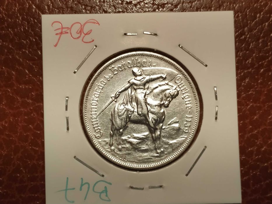 B47 moeda em prata de 10 escudos de 1928 Batalha de Ourique - Portugal