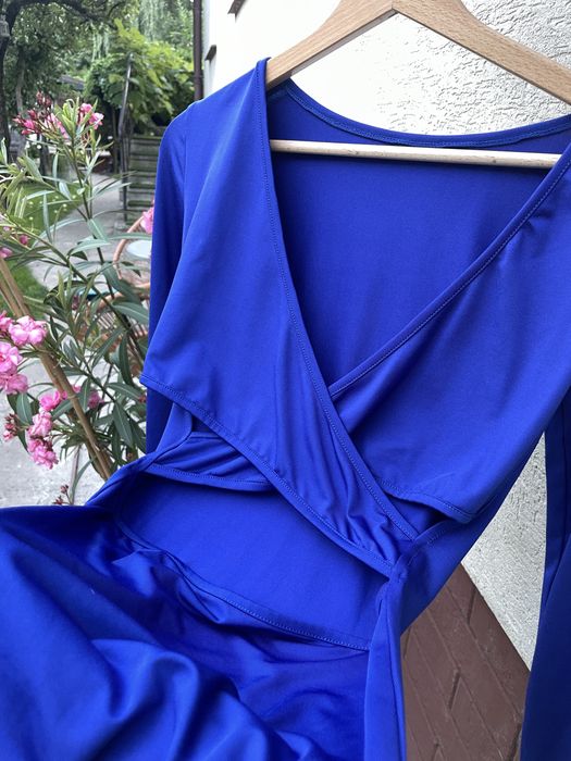 Kobaltowa sukienka XS