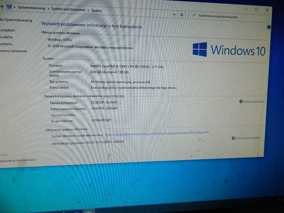 Terminal HP Prodesk 600 G3 Core i5-7500T 8GB DDR4 128GB SSD