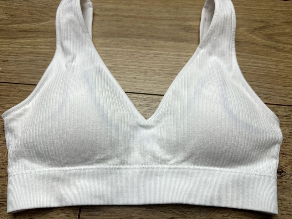 Primark biustonosz biały sportowy S