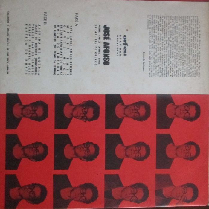José Afonso	- - - - -		Traz Outro Amigo Também	- - - - -	LP