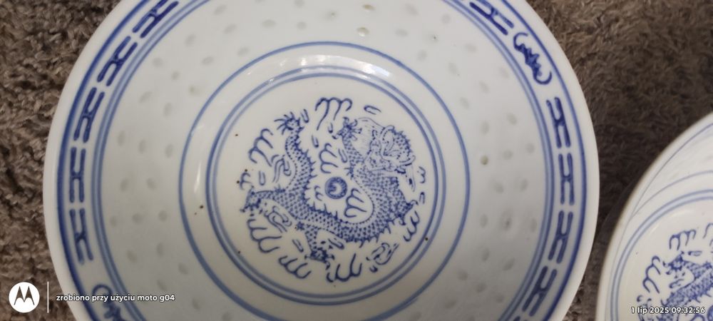 Miseczki z chińskiej porcelany
