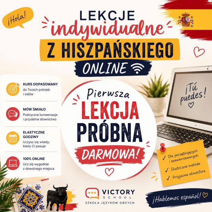 Korepetycje z języka hiszpańskiego lekcje online