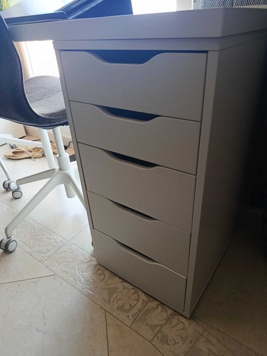 Secretária IKEA LAGKAPTEN / ALEX, branco, 200x60 cm