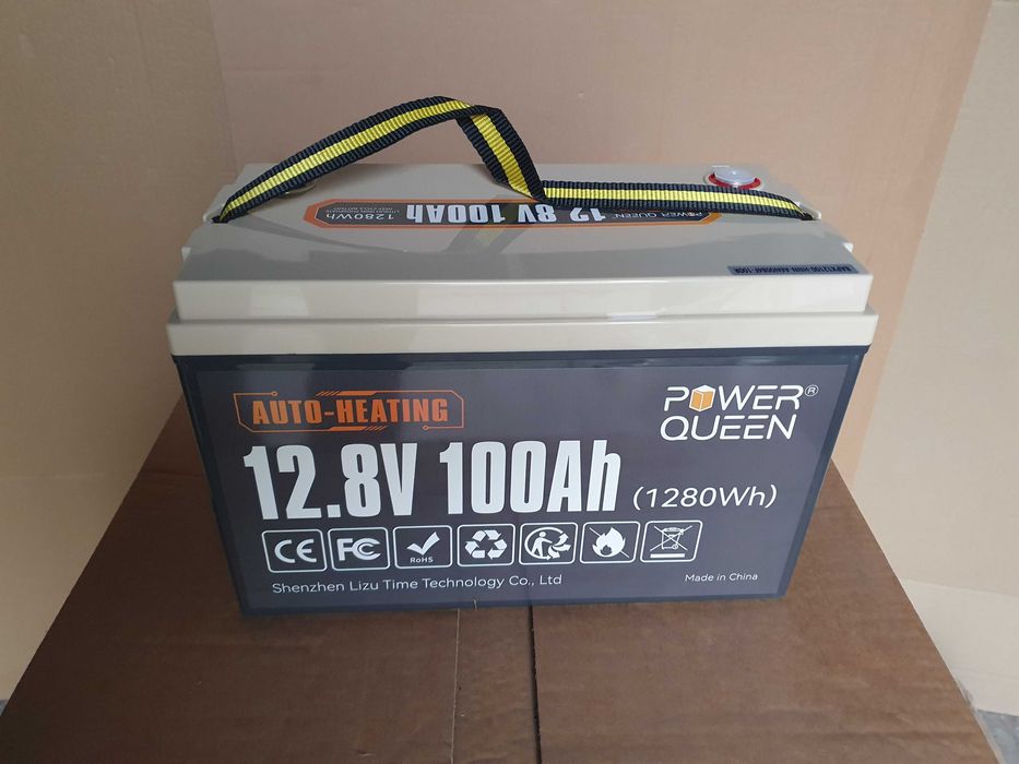 Аккумулятор Power Queen LiFePO4 12.8V 100A для ИБП, инвертора, котла