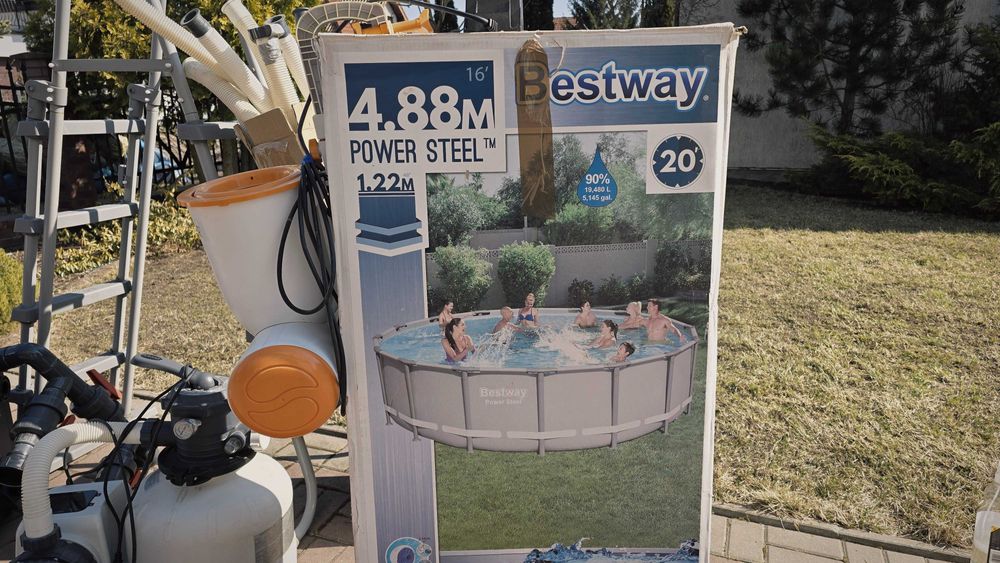 Basen ogrodowy-cały komplet