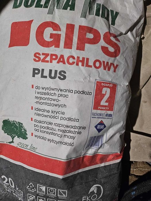 Gips szpachlowy plus - Dolina Nidy 20 kg