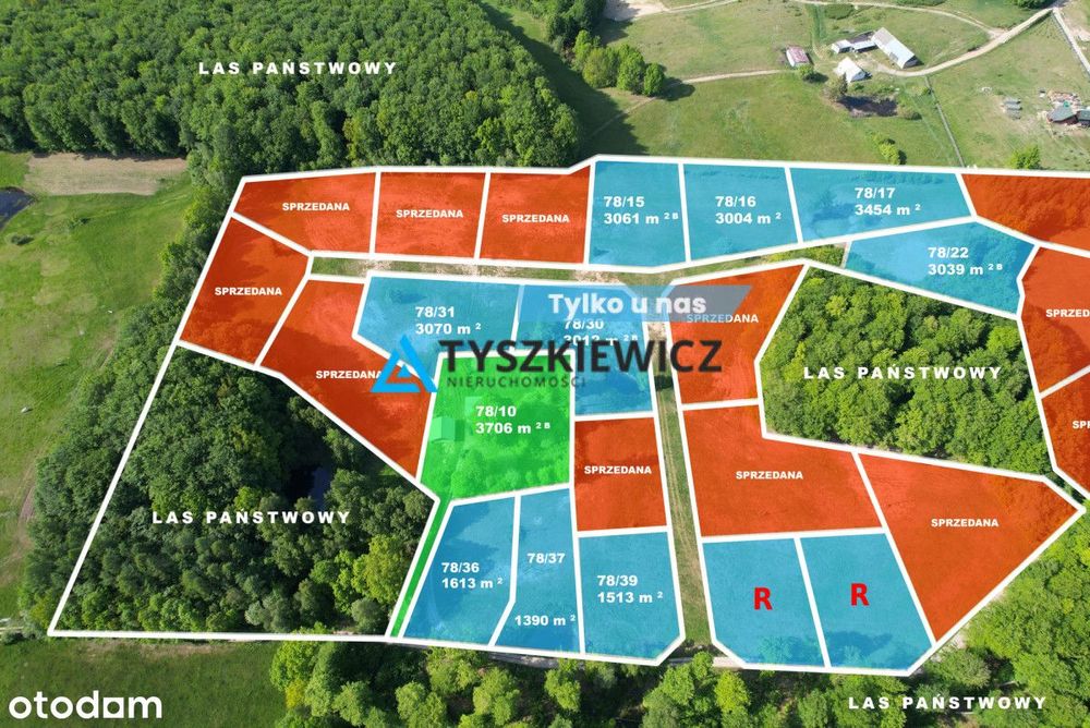 Działka  pod zabudowę jednorodzinną Trzepowo