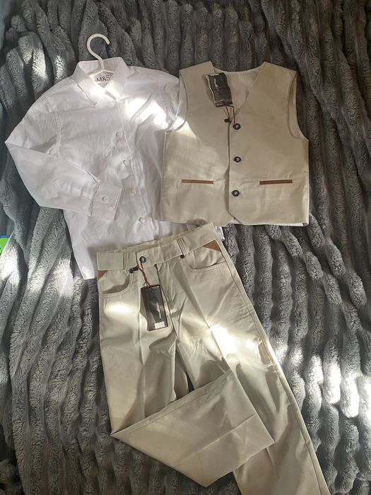 Костюм жилет брюки сорочка 128 см