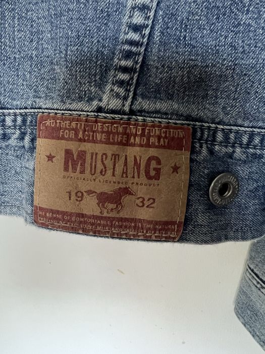 Mustang katana kurtka jeansowa damska S krótka niebieska granat