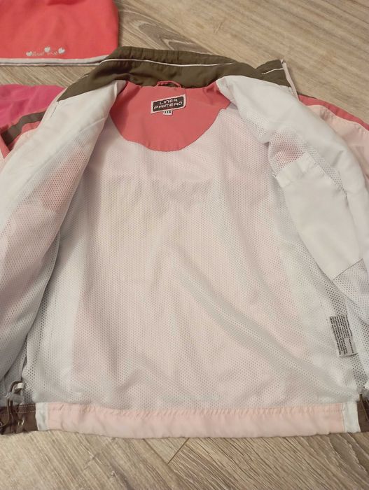Kurtka wiosenna parka, 116 wiatrówka/bluza, czapka