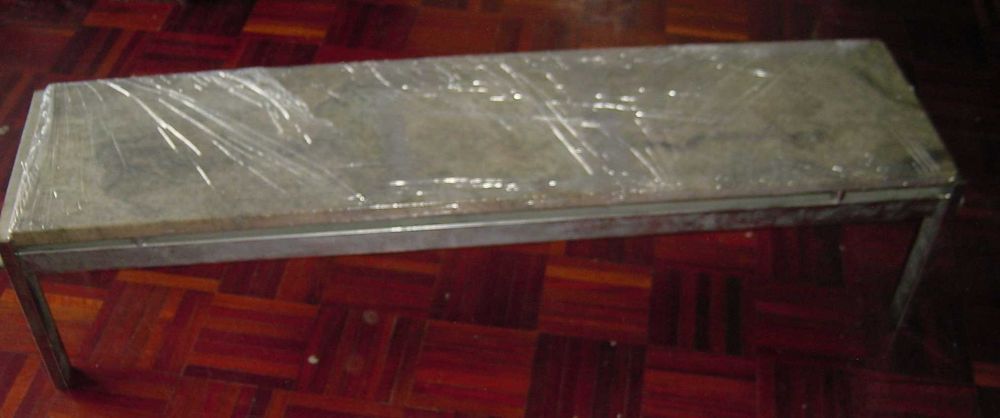 Anos 50/60 - Mesa de apoio c/ tampo em mármore Verde Viana