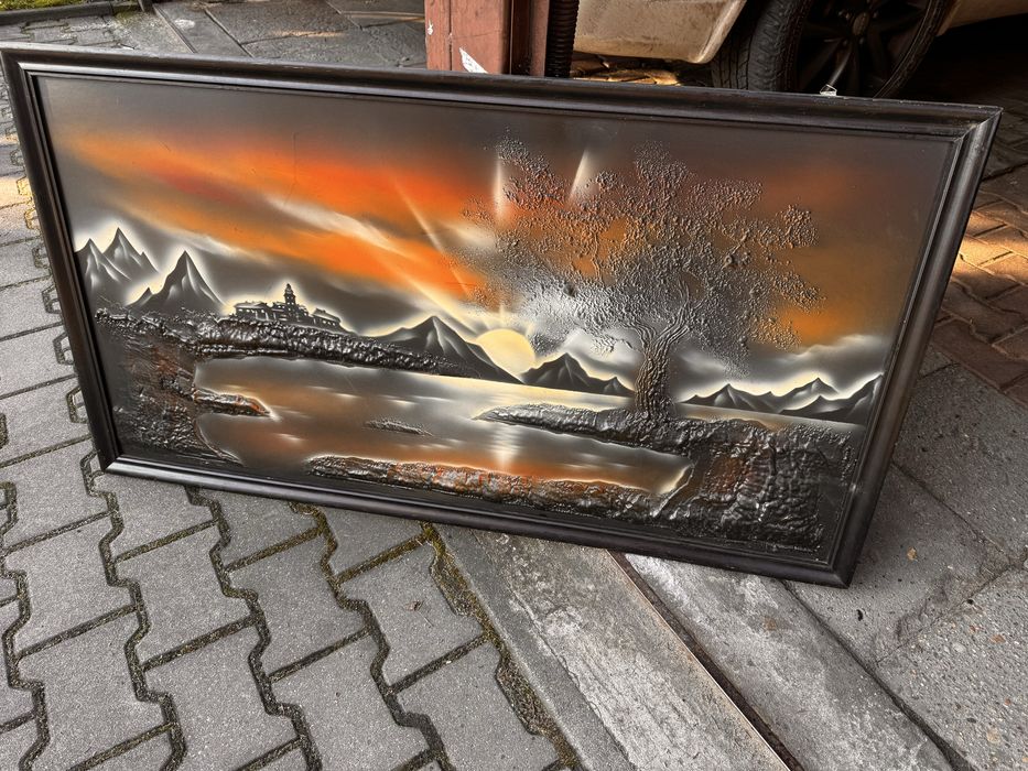 Obraz 3d duży ok 120 cm szeroki stan bdb dąbrowa górnicza