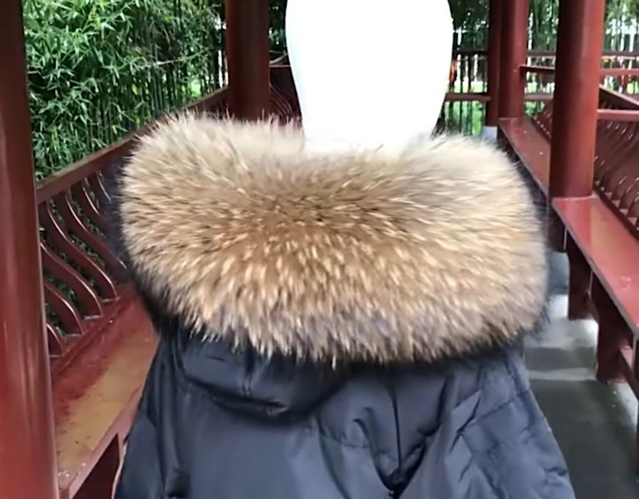 Piękne obszycia kaptura z futra naturalnego jenota ZOBACZ