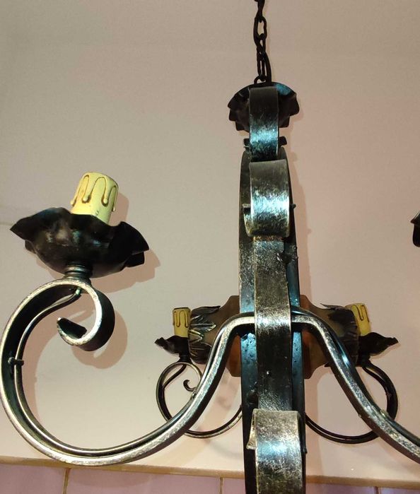 stara oryginalna lampa, żyrandol
