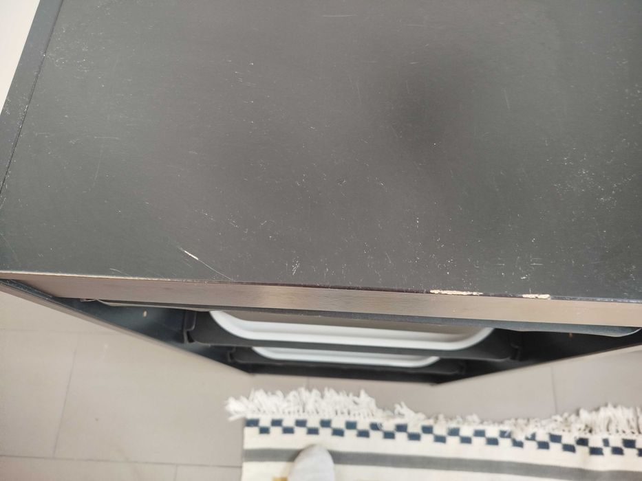 TROFAST Comb arrumação c/caixas em preto