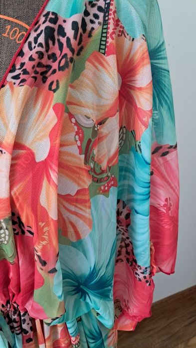 Kimono pareo plażowe maxi nowe