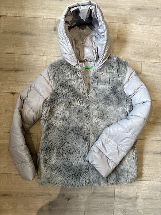Kurtka z futerkiem 160 cm Benetton