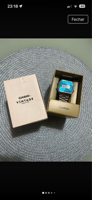 Relogio vintage wr prateado Casio