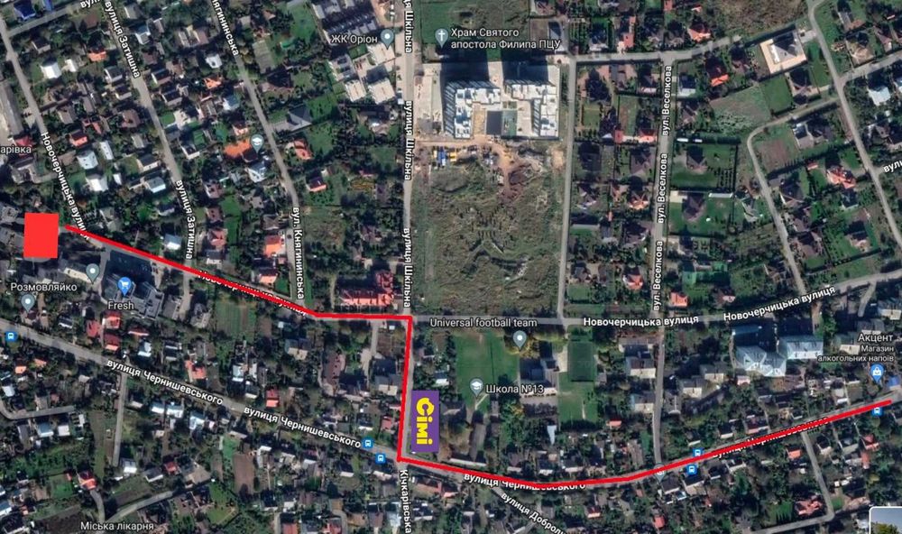 Оренда комерційного приміщення по вул. Новочерчицька