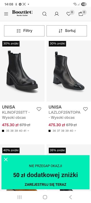 UNISA Hiszpania 39 BOTKI Granat zamsz quiet luxury